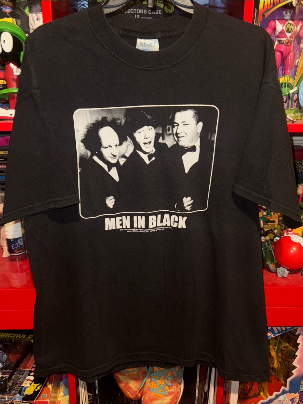 Vintage 2004 The Three Stooges x Men in Black conedy/parody T-shirt